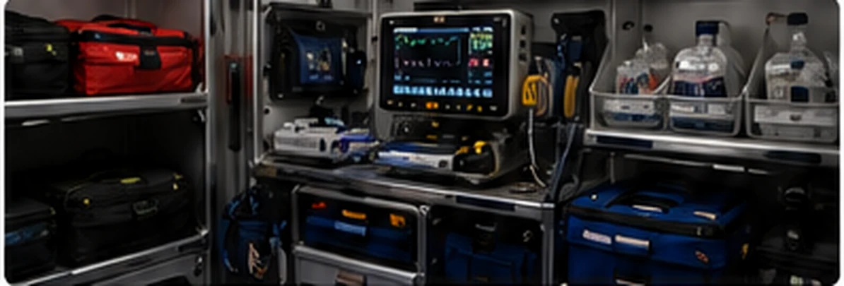 Organized ambulance equipment bay